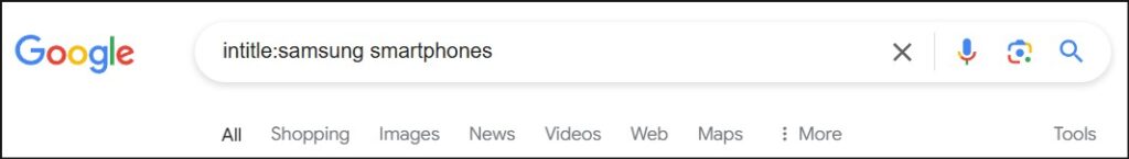 intitle operators, Google Search Operators Cheat Sheet